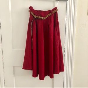 ModCloth Breathtaking Tiger Lilies Midi Skirt